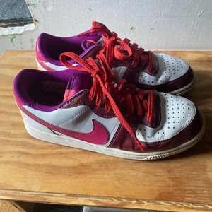 Nike sneakers, pink, purple, orange